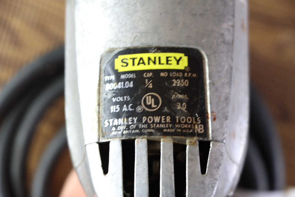 Stanley Model 80041.04 1/4" Corded Drill USA