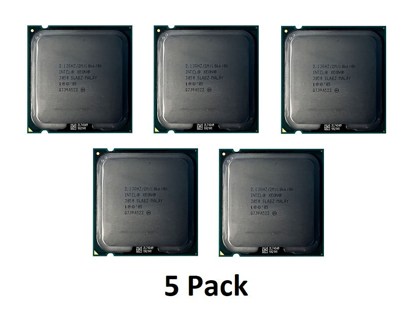 5 Pack - Intel SLABZ Xeon DC 3050 2.13Ghz 2MB 1066FSB Processor