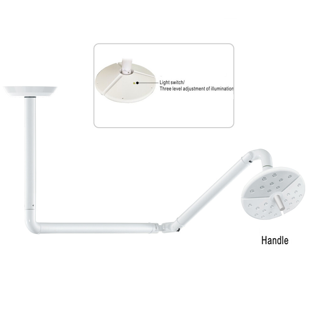 36W Ceiling-Mounted Dental Shadowless Operation Lamp Surgical LED Exam Light US