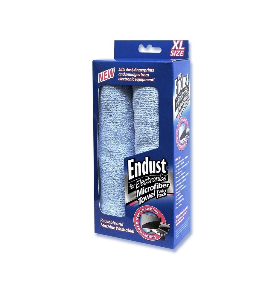 Endust for Electronics; Microfiber Towel 2-Pack (END11421) Towels