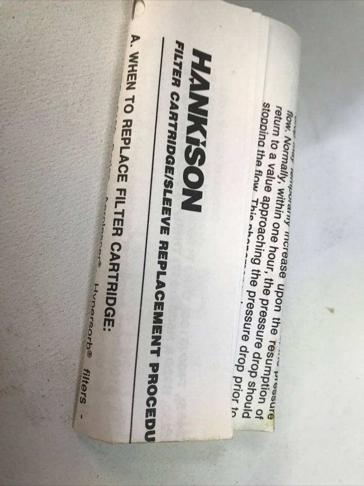 NEW Hankison 0734-2 Replacement Filter Element
