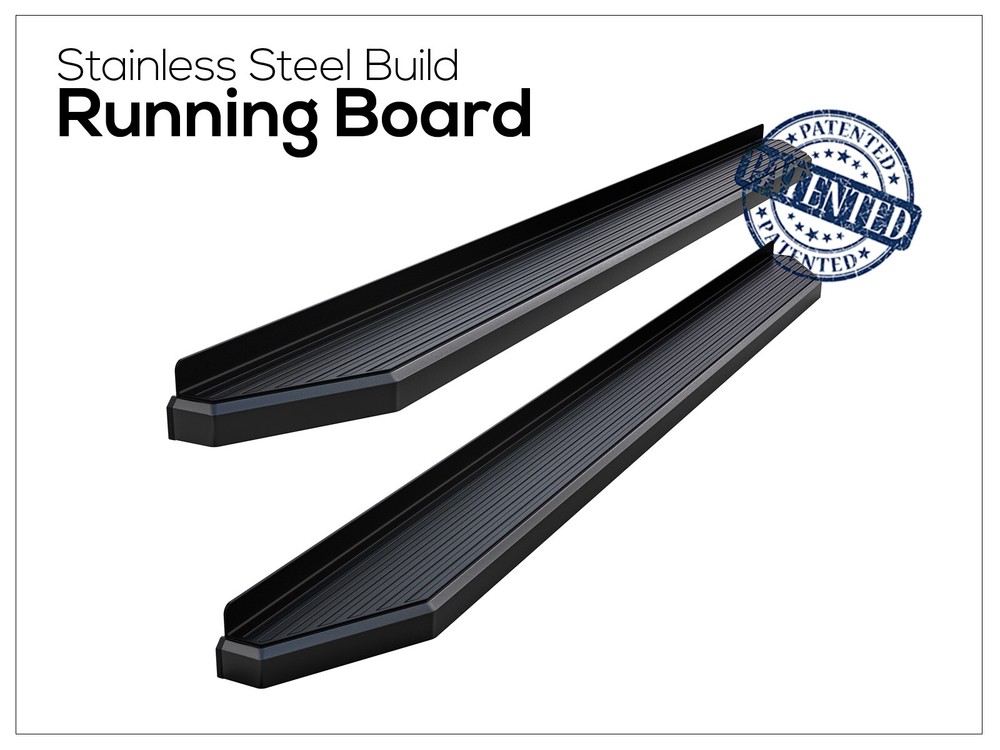 APS Running Board Black 6" Fit Chevy Suburban 21-25