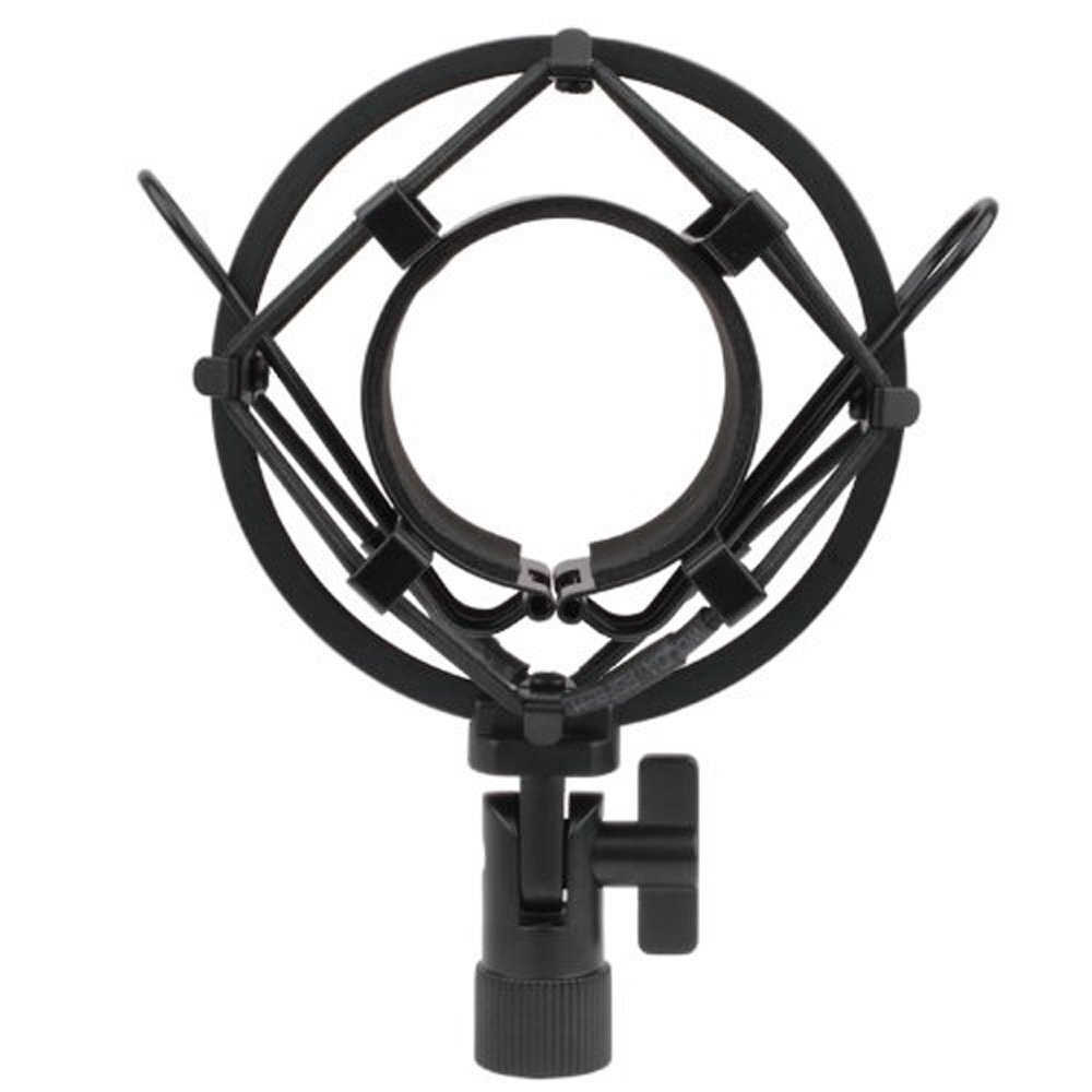 Universal Microphone Shock Mount Large Diameter Anti-Vibration Black