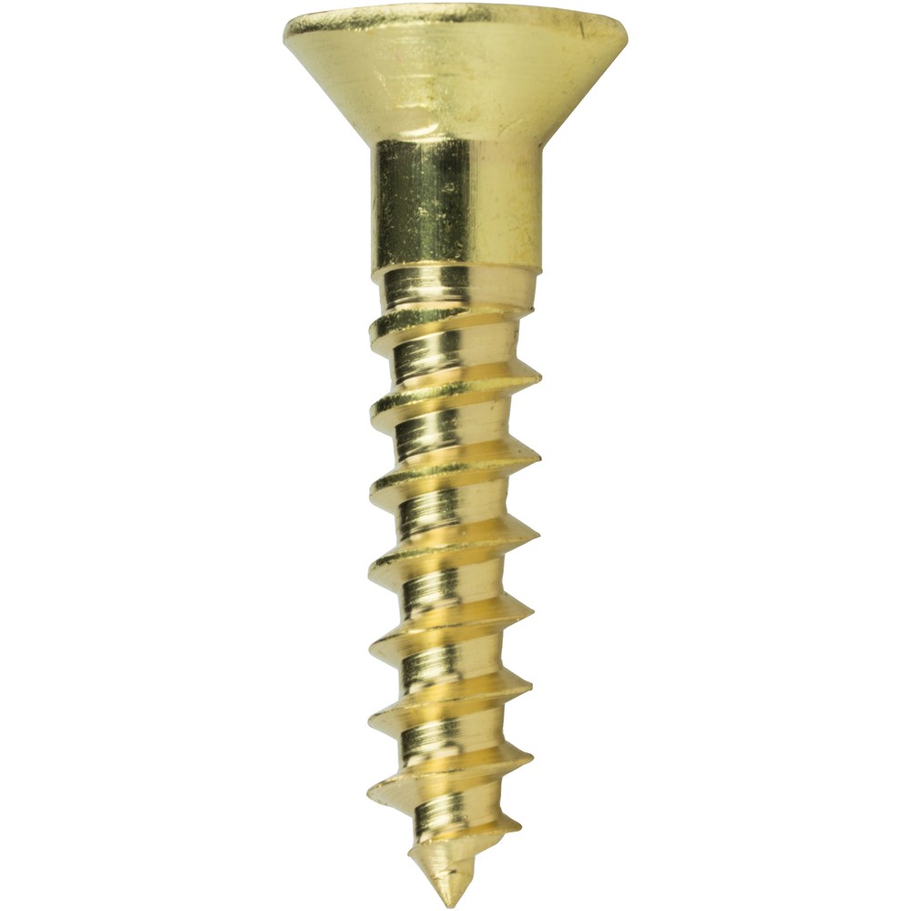 #3 x 1/2" Flat Head Countersink Solid Brass Wood Screws Phillips Drive Qty 100