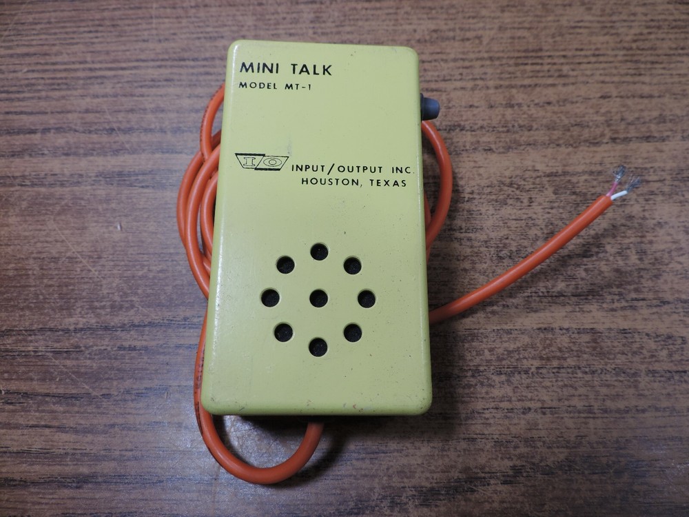 Input/output mini talk mt-1 Intercom