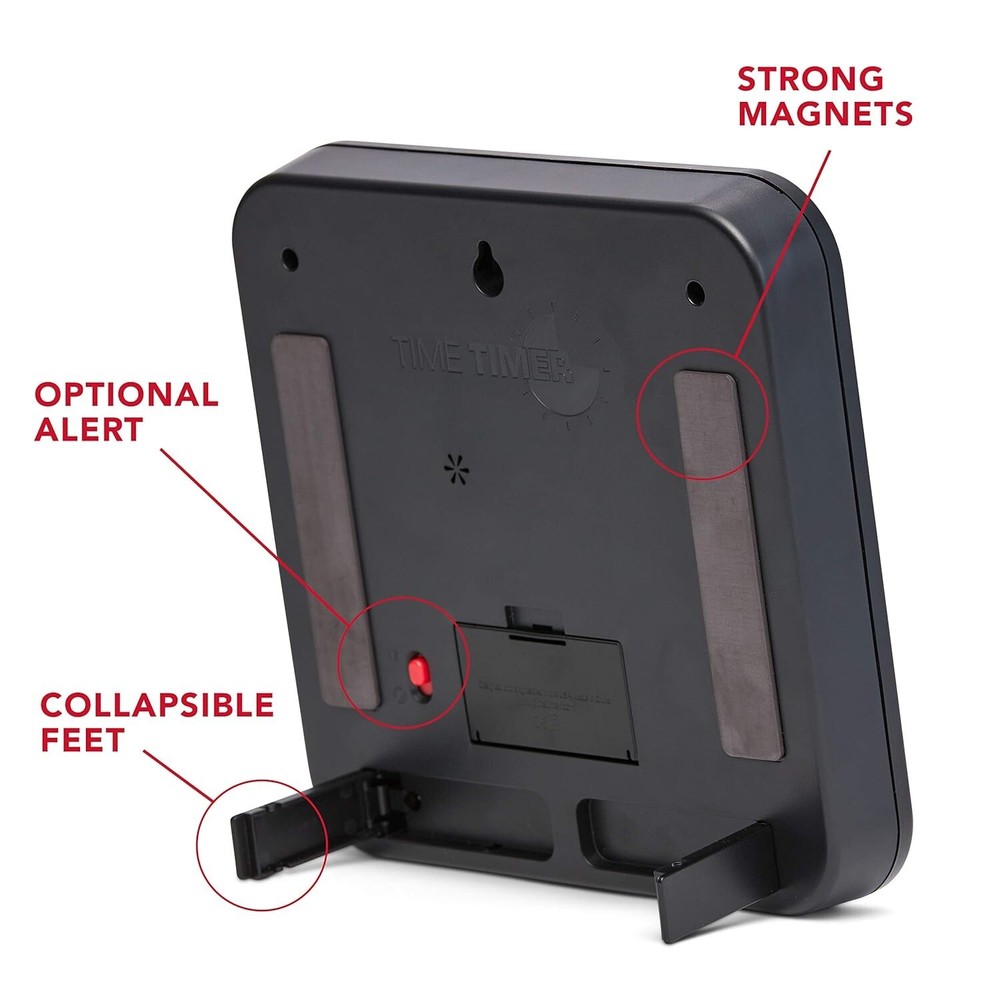 Special Needs Friendly Visual Timer – 8-Inch Countdown Clock with Alert Option