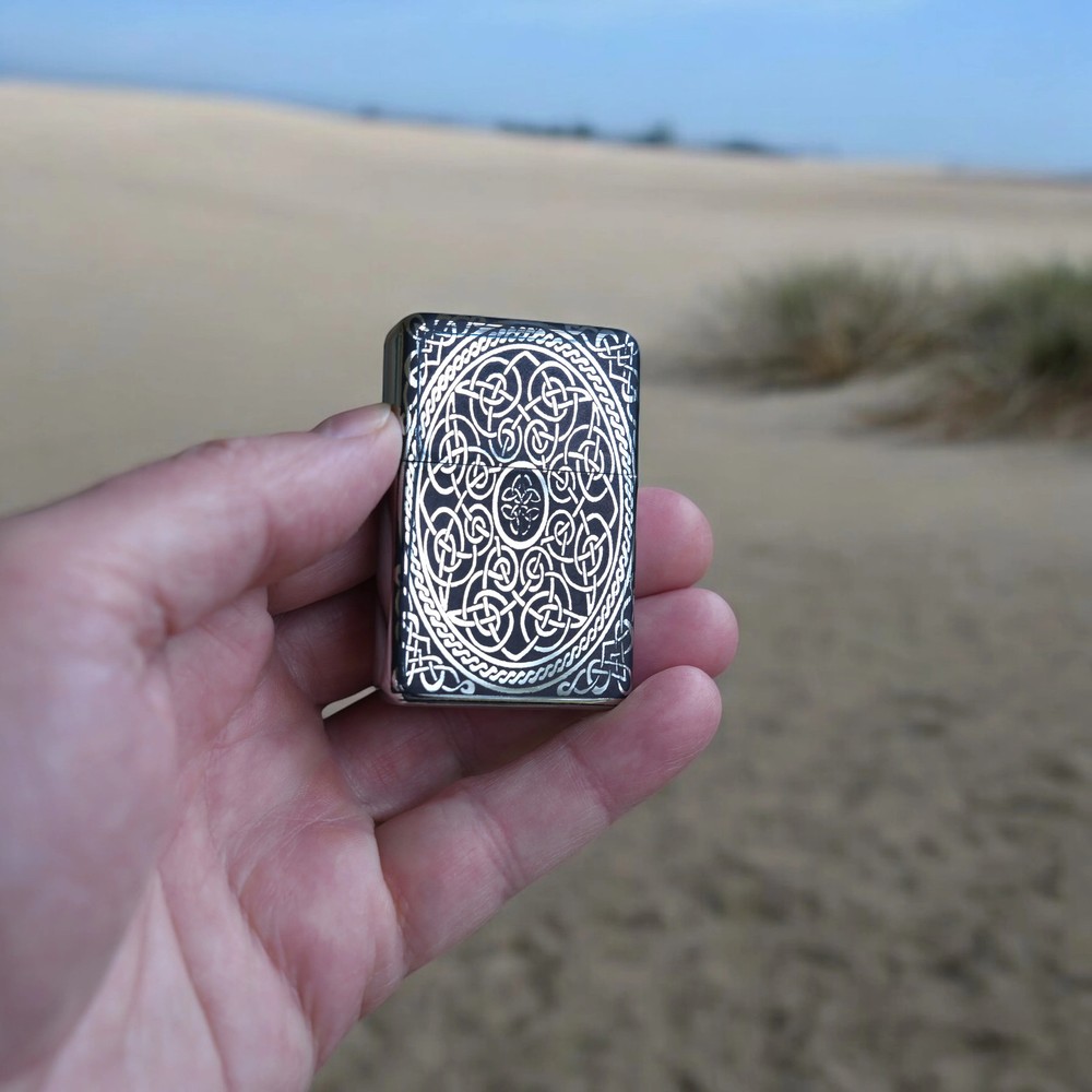 Lighter - Celtic Design High Polish Chrome
