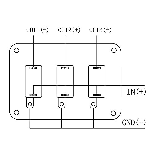 Toggle Switch Panel,Universal Car 12V Ignition Switch 3 Row Blue Plating Cover