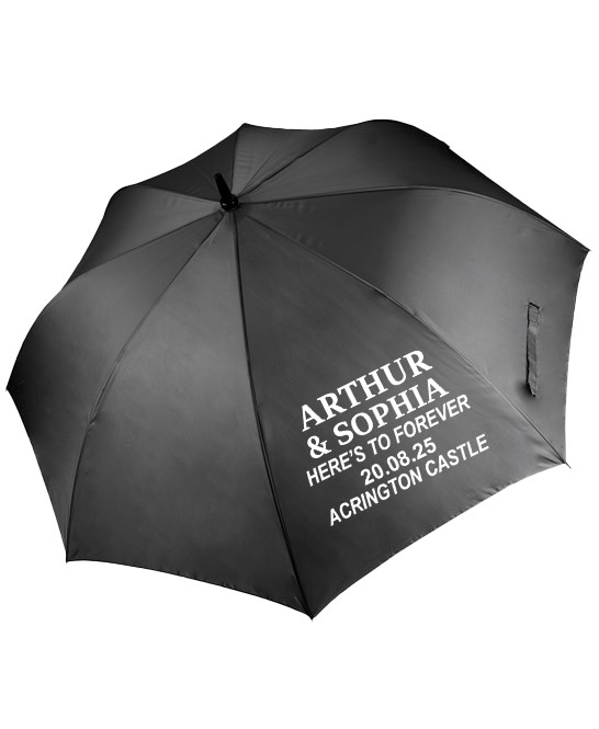 Personalised Romantic Couples Umbrella Custom Names Partners Anniversary Gift