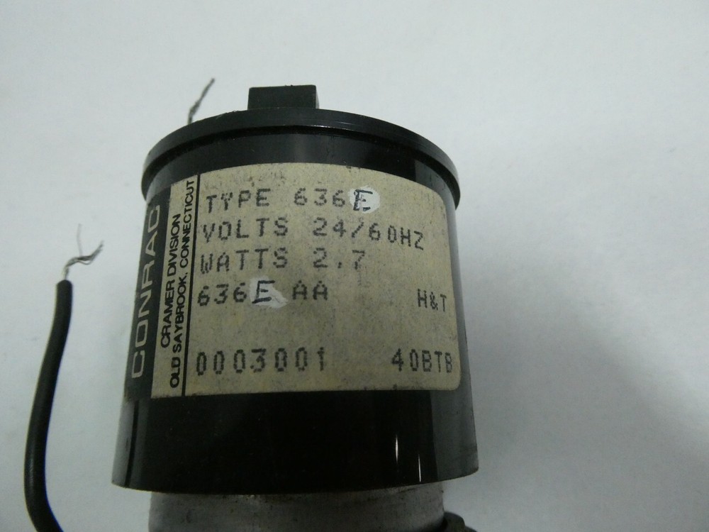 Conrac 636E Elapsed Time Indicator 24v-dc