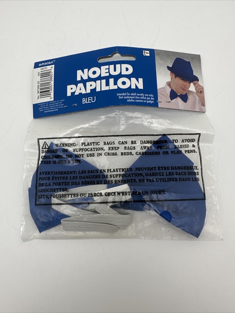 Bow Tie Men Blue Costume Accessory No Eud Papillon…97