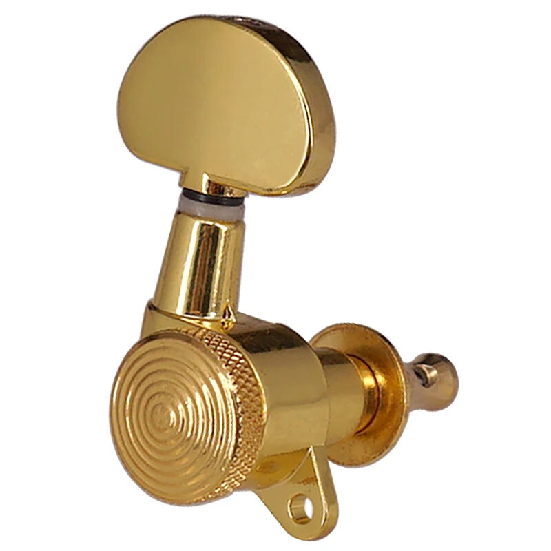 Thread 3R3L Inline Guitar String Tuning Peg Key Locking Tuner Key Machine Heads