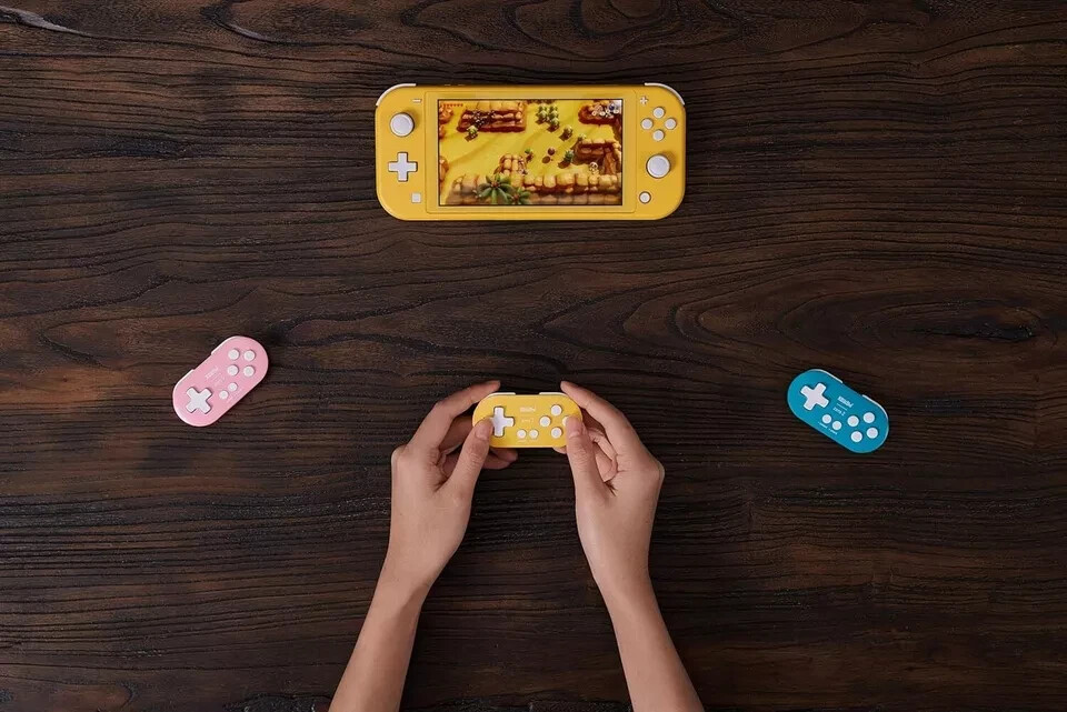 8BitDo Zero 2 Bluetooth Gamepad for Switch, PC, and Android (Yellow)