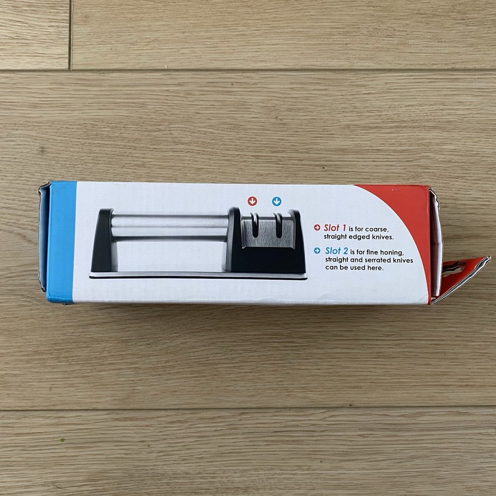 PriorityChef Knife Sharpener for Straight and Serrated Knives, 2-Stage
