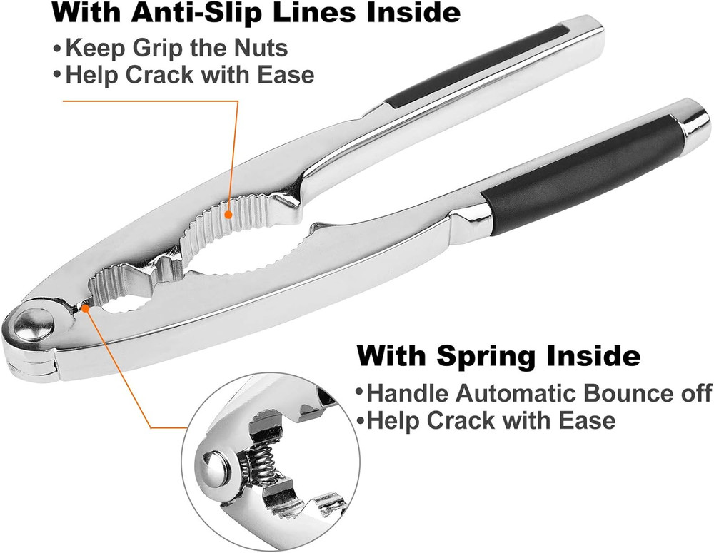 Anwenk Nutcracker Pecan Walnut Nut Crackers Bundle Heavy Duty Shell Seafood Crac