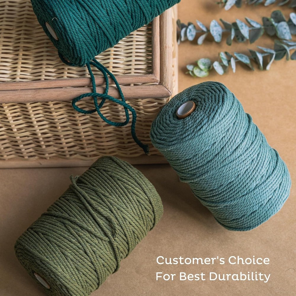 Macrame Wall Hanging Rope - 3mm 220 Yards, 2 Pack