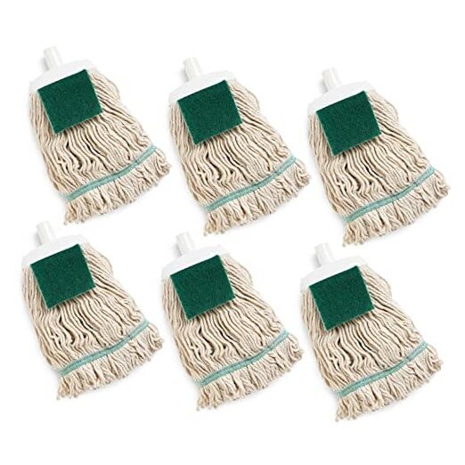 12oz Cotton Wet Mop Refill Case of 6,White