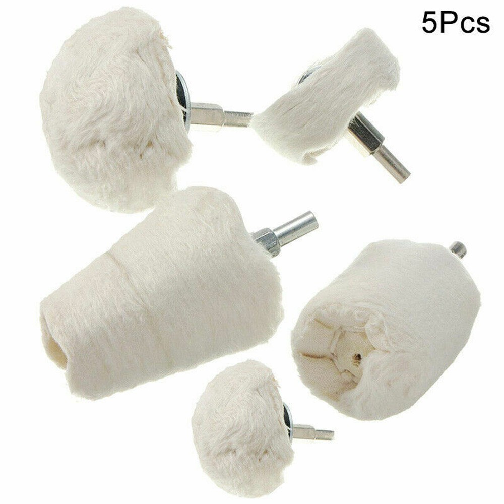 5X Polishing Pad Kit for Drill Buffer Wheels 6MM Shank Professional Grade