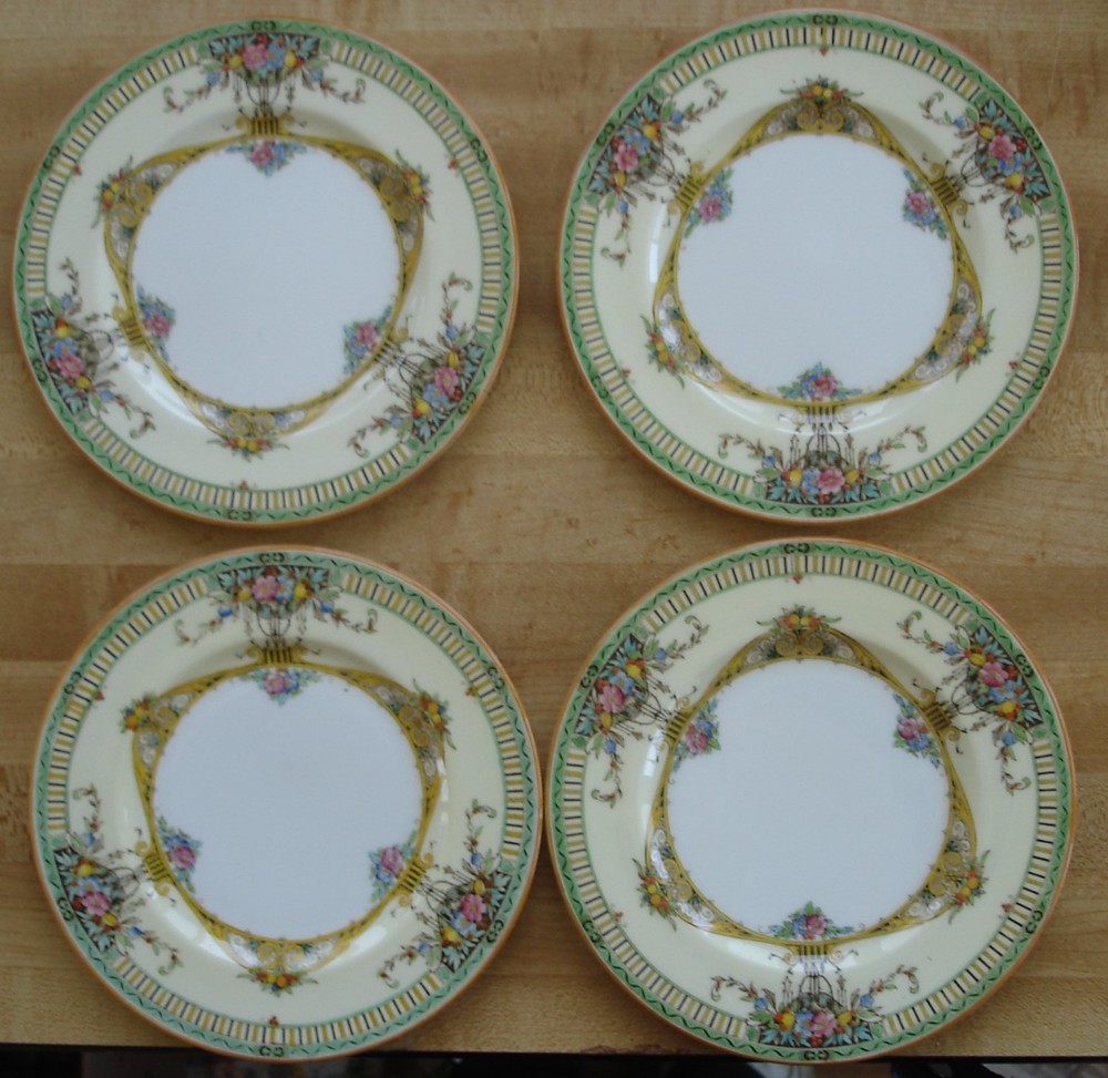 (4) Royal Worcester Wentworth Bread Plates -- 6"