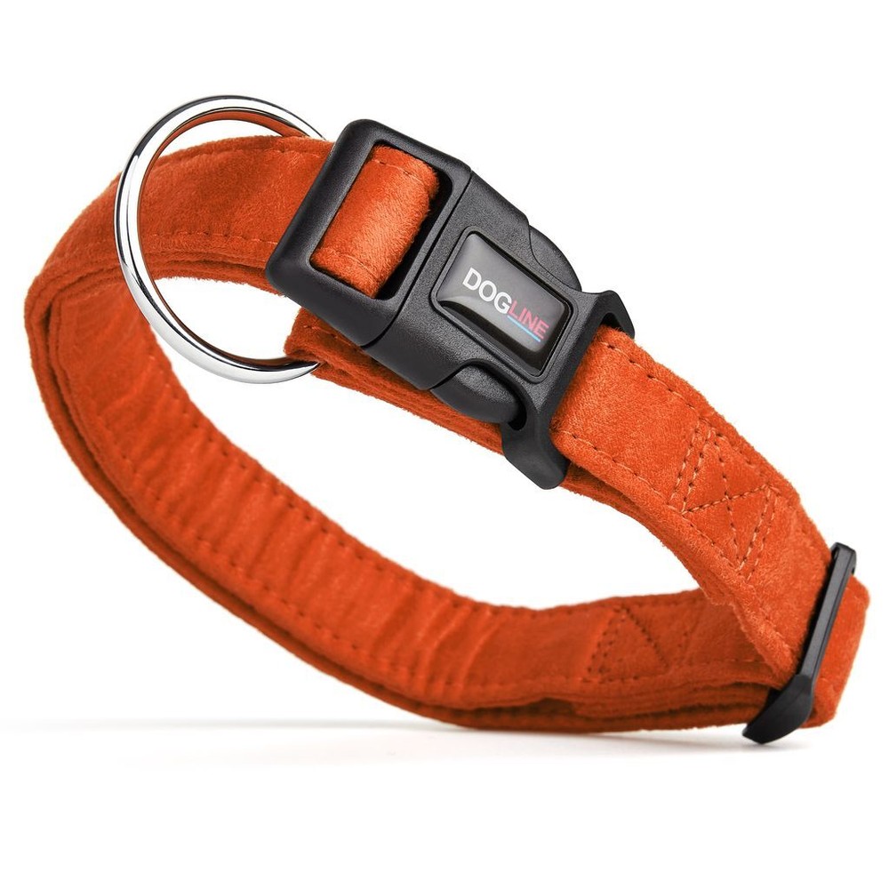 Comfort Microfiber Flat Collar Orange 3/4"-13"-21"