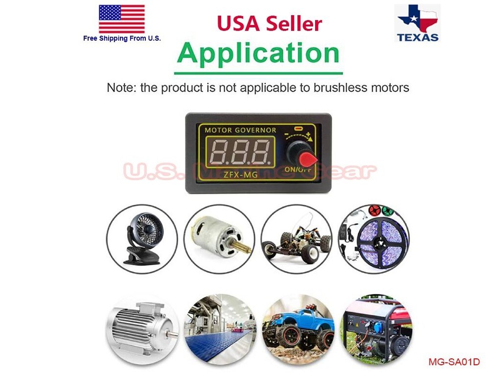 5V-30V Voltage Regulator DC Motor Speed Controller PWM Frequency Duty Cycle LED