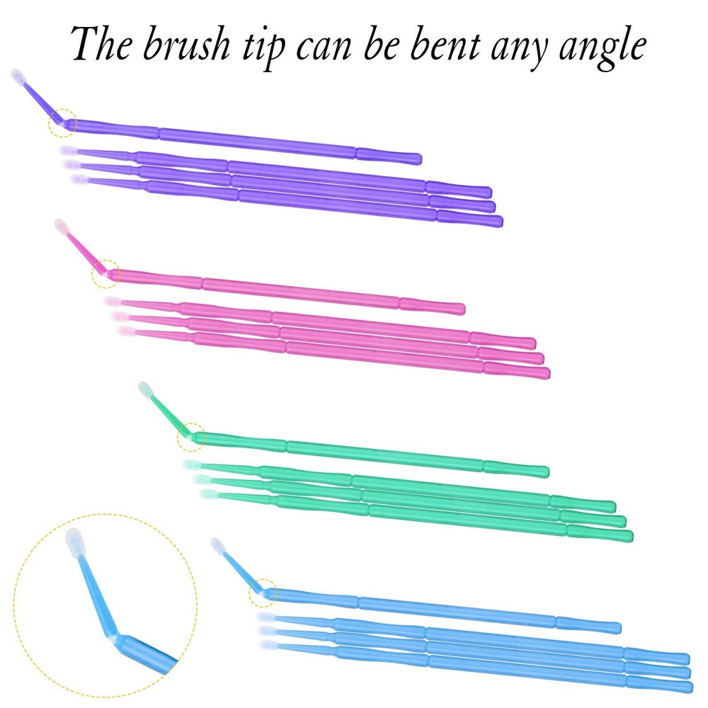 500Pcs Micro Brush, Micro Swabs For Eyelash Extension Disposable Applying Makeup