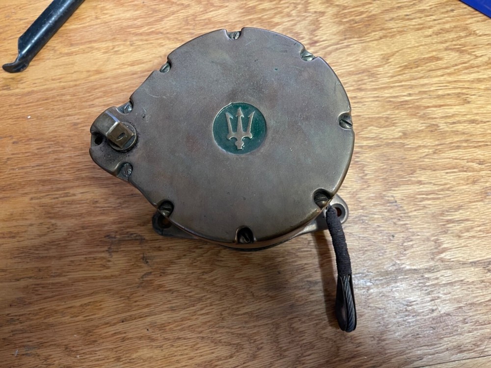 Brass sailboat winch