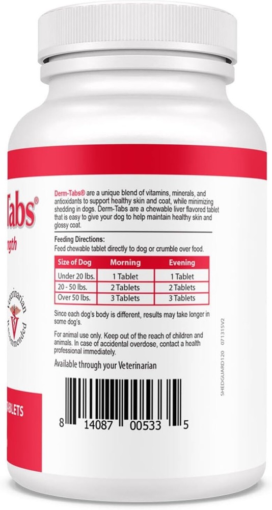 Derm-Tabs Regular Strength (120 Chewable Tablets)