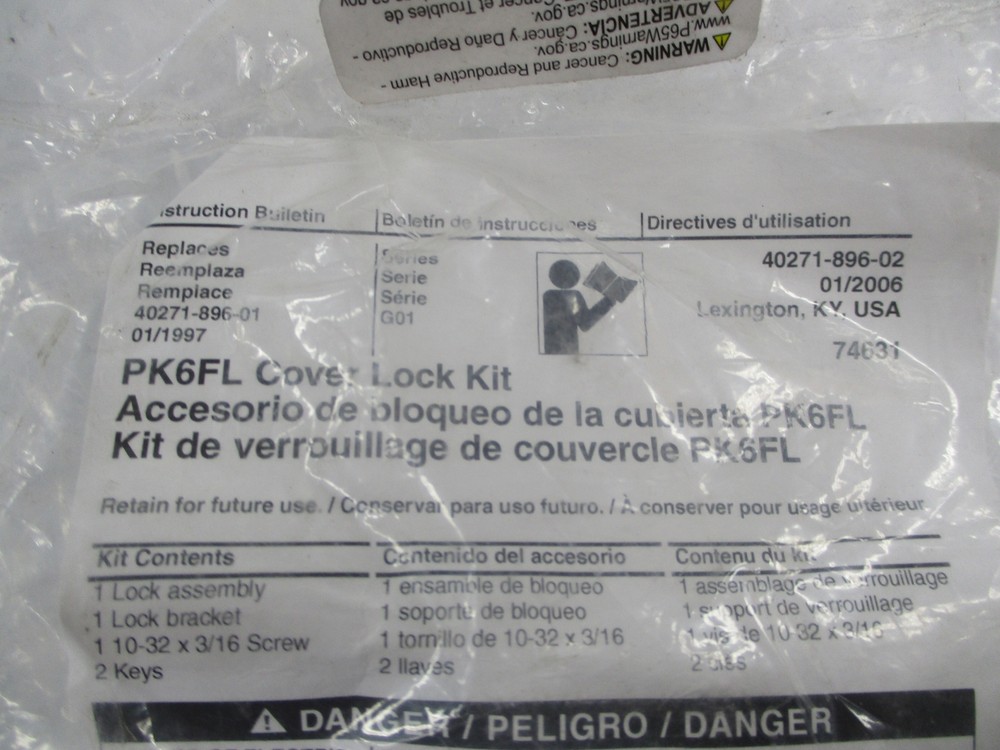 SQUARE D PK6FL COVER LOCK KIT NSMP