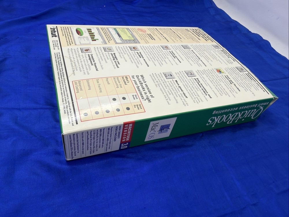 QuickBooks for Macintosh Version 3.0 Floppy Disk Vintage Accounting Software