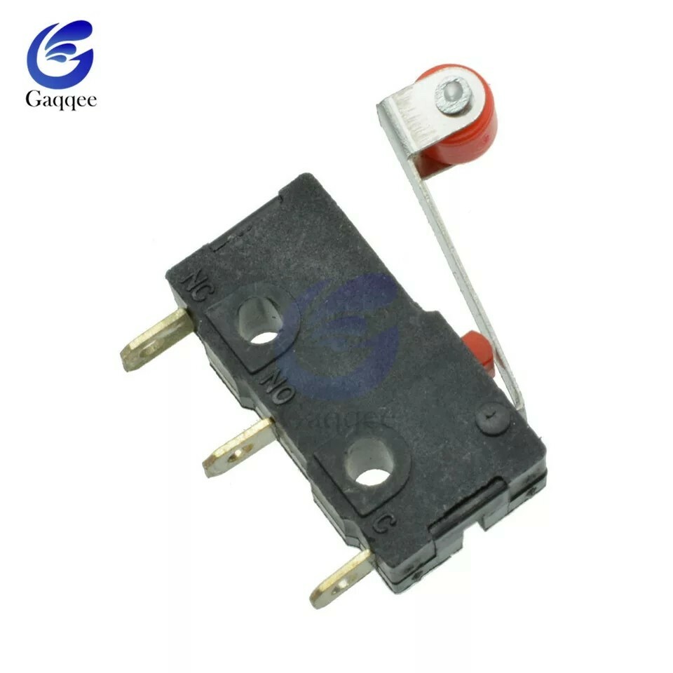 1 Pc KW12-3 Micro Roller Lever Arm Normally Open Close Limit Switch Roller 5A