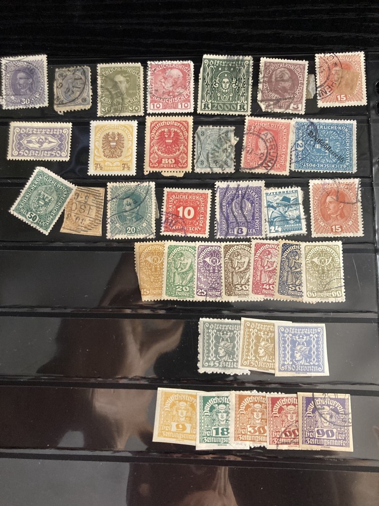 Austrian Stamps, Vintage, 203, various qualities