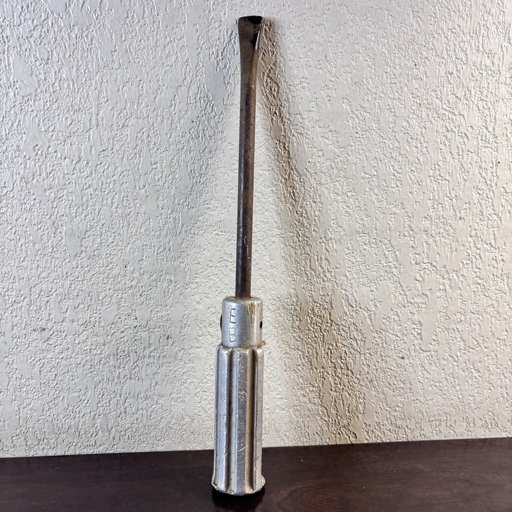 Vintage Flathead Screwdriver W Metal Handle