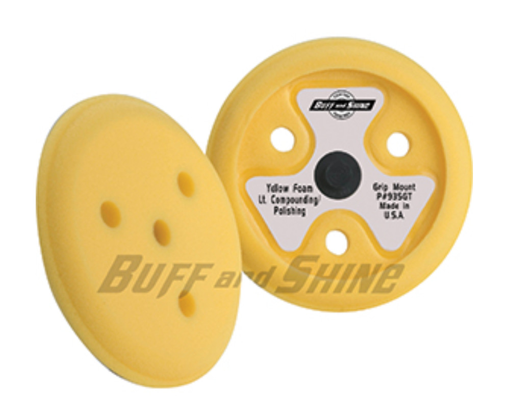 Buff & Shine 9" Hook & Loop Medium Cut Compounding & Polishing Foam Buffing Pad