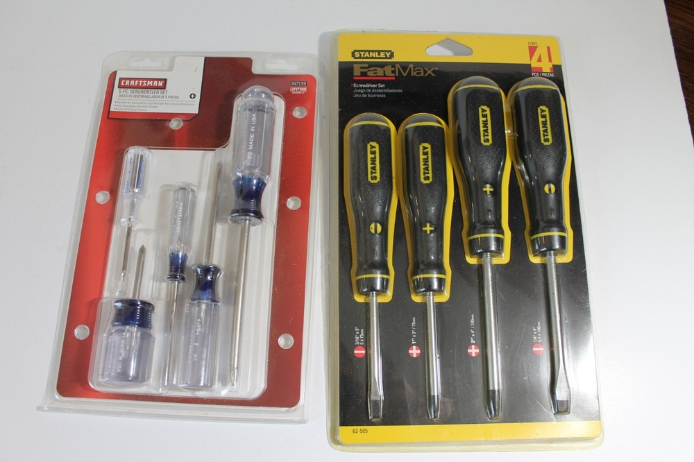 Screwdrivers, Craftsman and Stanley
