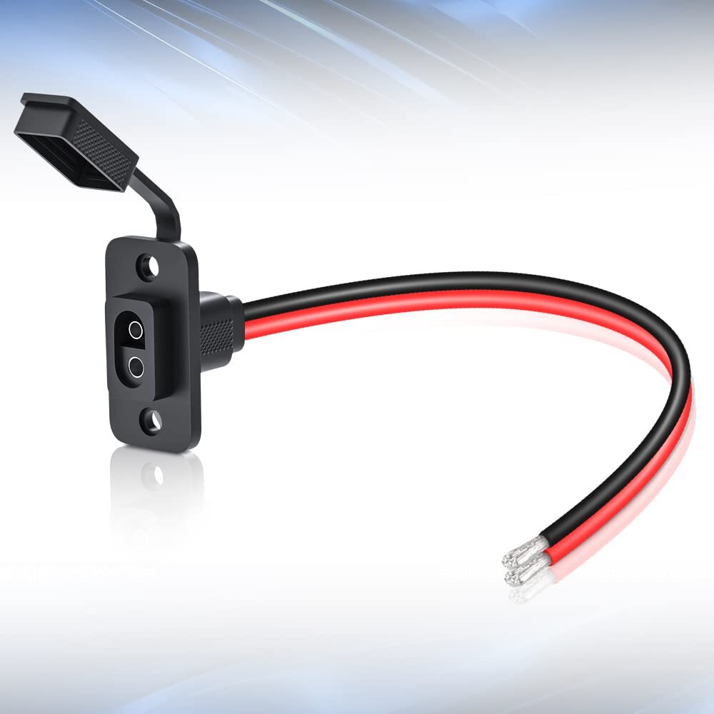 SAE Connector ELECTOP Rectangular SAE Power Socket Sidewall Port Weatherproof