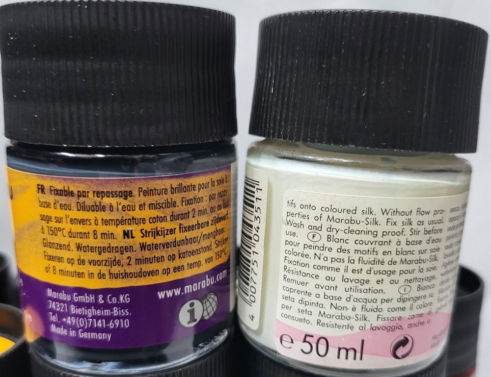 Marabu Silk Paint 9 x 50ml each (1)