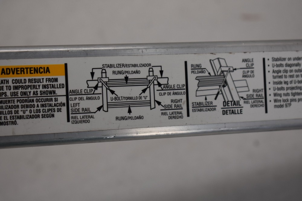 Werner 97P Adjustable Standoff Stabilizer Replacement Part Stainless Steel