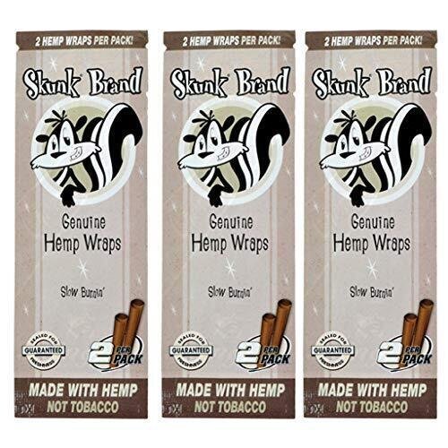Skunk Brand Wraps - 2 Wraps Per Pack - (25 Packs)