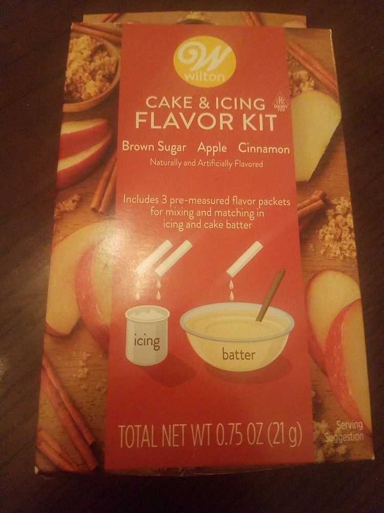 Wilton Cake & Icing Flavor Kit Total Net WT 0.75 Oz