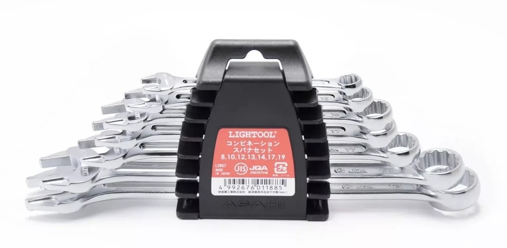 Asahi LCWS7 LIGHTOOL 7-piece Combination Wrench set 8-19 MM