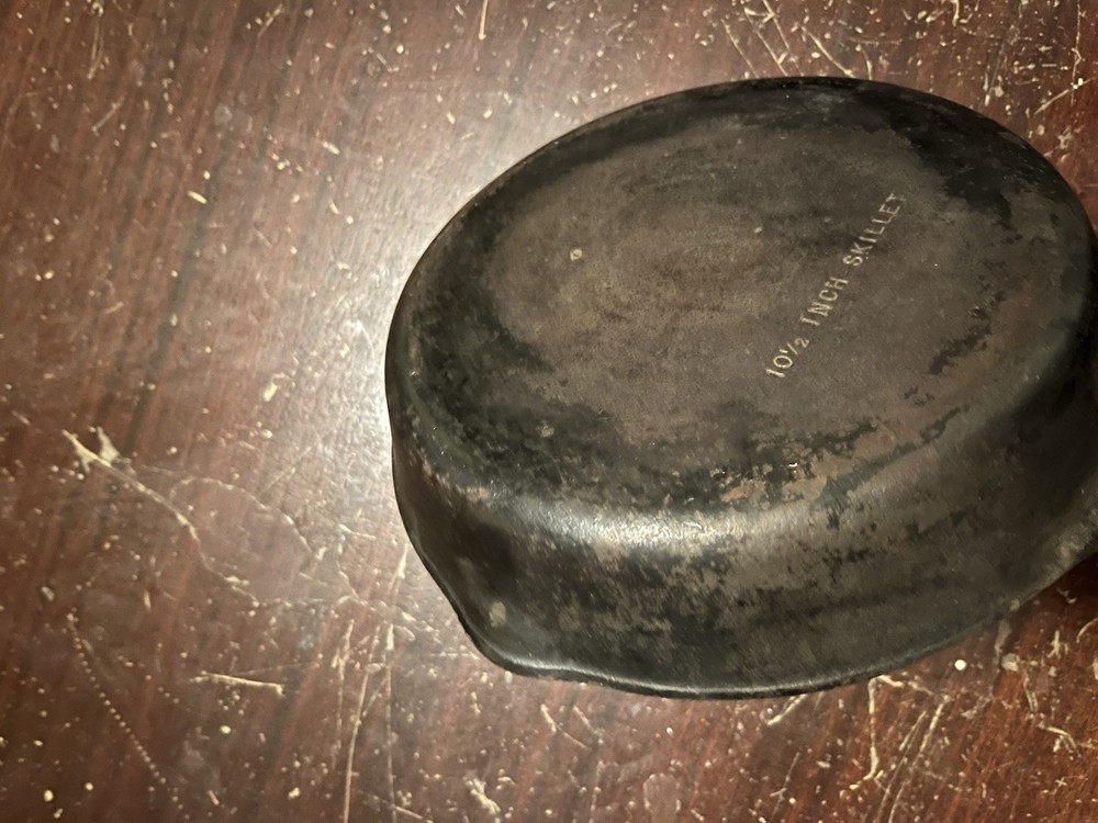 10 1/2” Vintage Skillet wit “C” Marked on Handle-Nice