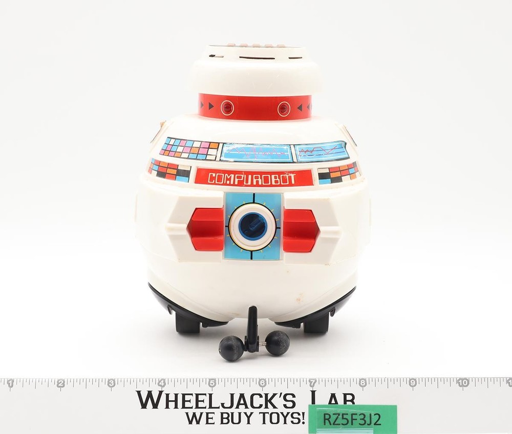 Computrobot Programmable Action Robot WORKS 1980s Axlon Vintage Robot With Box