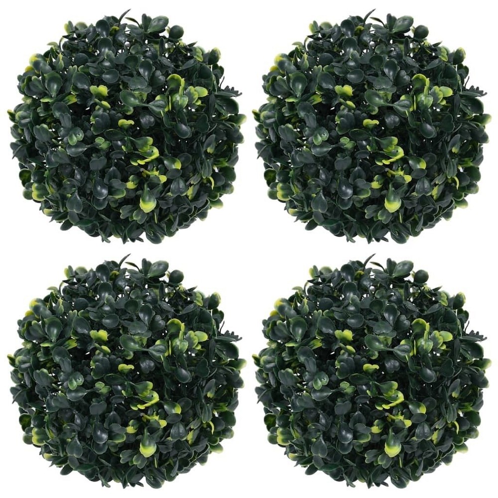 Artificial Boxwood Ball Mixed Green Polyethylene Medium