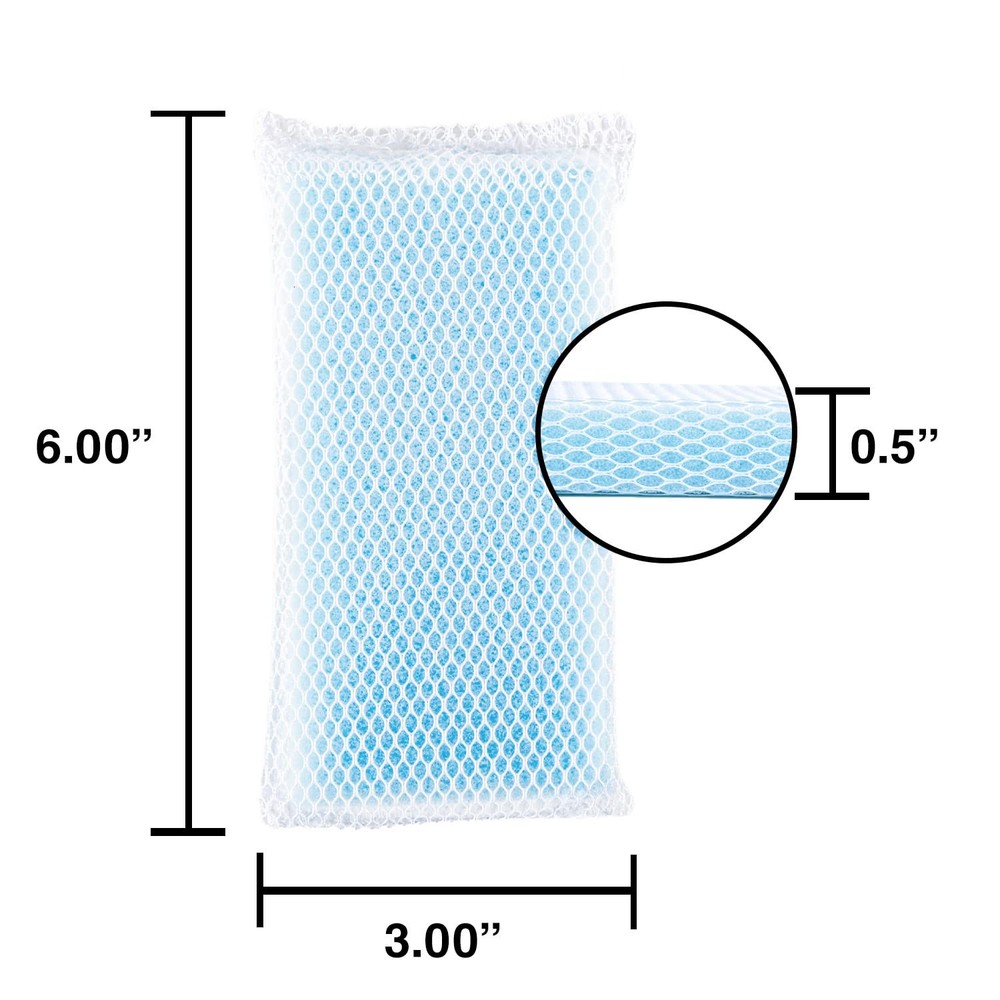 Multi-Purpose Mesh Net Kitchen Cleaning Dishwash Sponge Assorted Color (6 Pack)