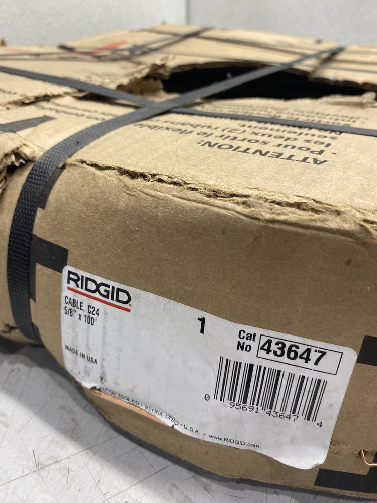 Rigid Tools 43647 - 5/8" x 100' Inner Core Drain Cleaning Cable