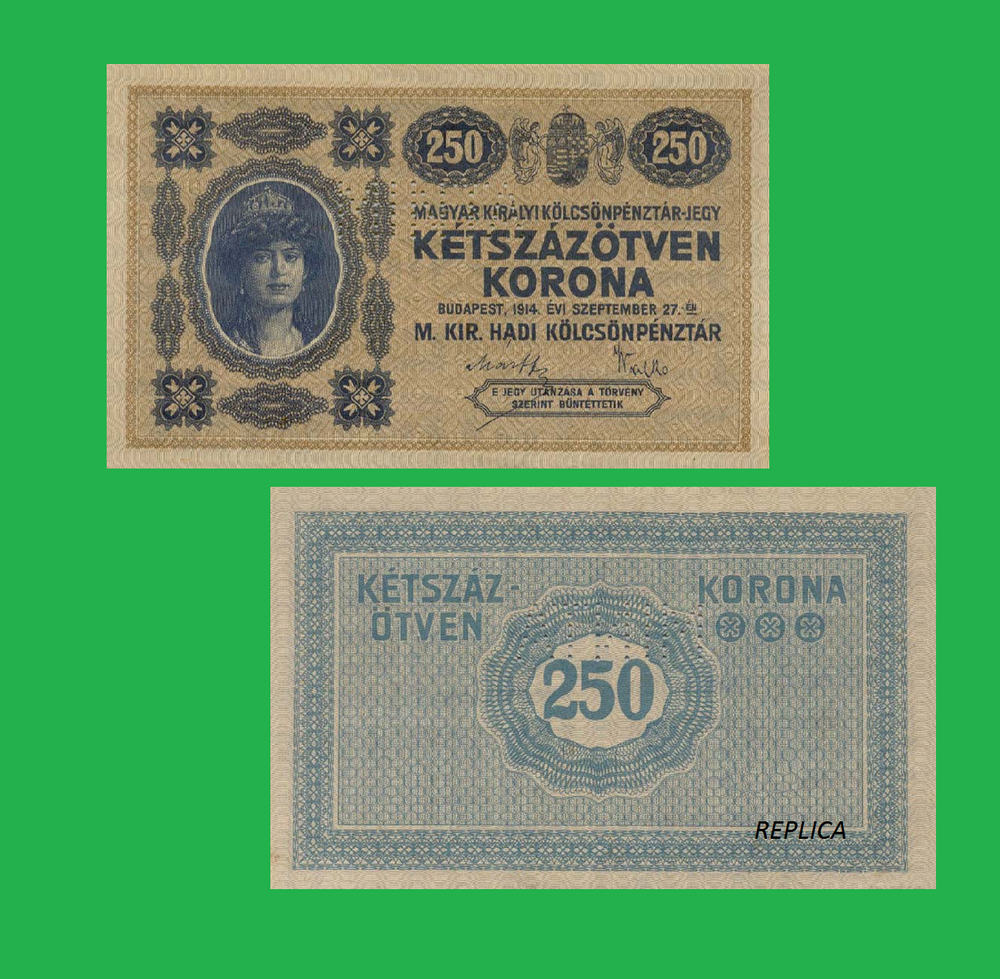 Hungary 250 korona 1914 * Copy