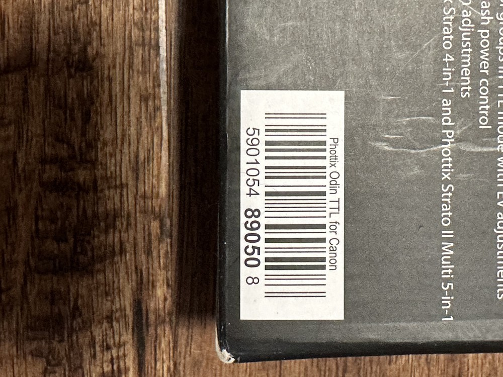 Odin TTL Flash Trigger for Canon Model 89050