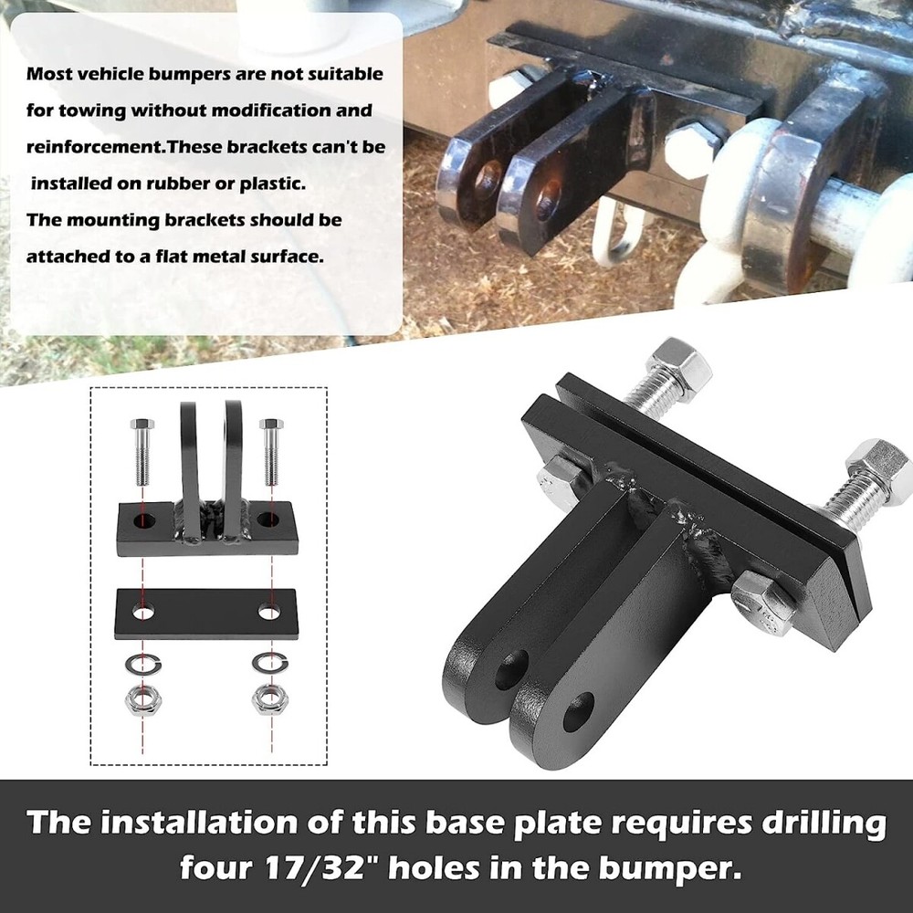 Replace for Blue Ox BX88230 Bolt-On Base Plate Tow Bar Adapter Bracket Kit Tool