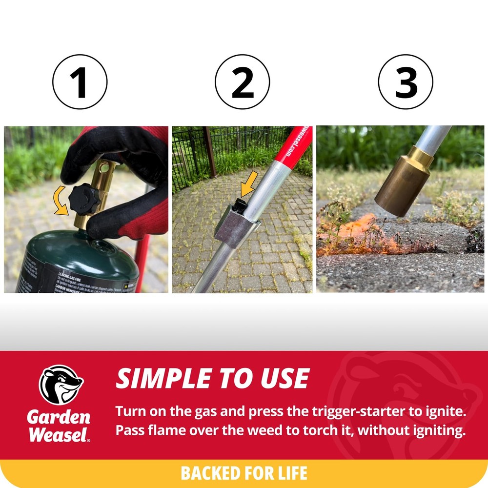 WeedTorch | Weed Burner with Integrated Lighter | Propane Fire Starter, Torch...